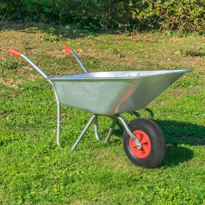 Kruiwagen - Verzinkt Staal - 65 Liter - 80KG