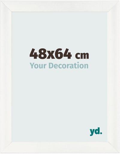 Your Decoration - Fotolijst 48x64 cm - MDF - Wit Geveegd - Pisa