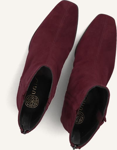 Unisa Lucas Enkellaarsjes - Enkelboots met rits - Dames - Rood - Maat 38