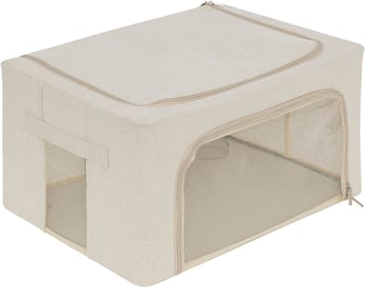 Dekbed opbergtas small Five® - Dressy+ - Beige - Opvouwbaar
