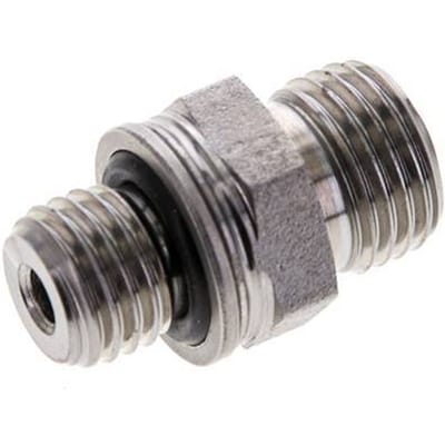 UNF 9/16''-18 x M12x1.5 Verzinkt Stalen Borstnippel ORFS 630 Bar - Hydrauliek