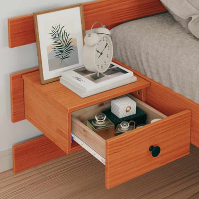 vidaXL - Bedframe - Wasbruin - 100 - x - 200 - cm - Massief - grenenhout