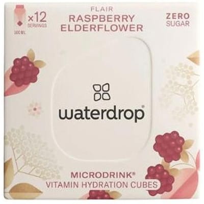 Waterdrop Microdrink Flair en Hydratatie Frambozensmaak 12 Blokjes Voor Water