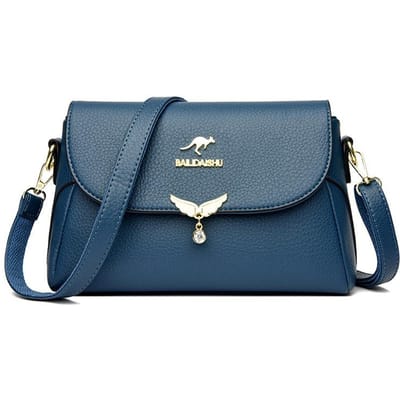 Nieuwe Schoudertas Modieuze Crossbodytas Dames Zachtleren Tas Middenleeftijd Moedertas Veelzijdige Vierkante Tas gray