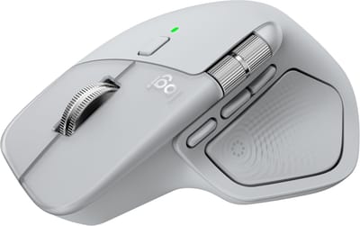 Logitech MX Master 4 (Off-White) - Ergonomische muis - Laser - 8 knoppen - Wit