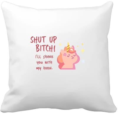 Akyol - unicorn cadeau - Kussen hoes - Unicorn - eenhoorn verjaardag - met opdruk - verjaardag cadeaum - leuke grappige - cadeau voor hem en haar - met tekst - 40 bij 40 cm