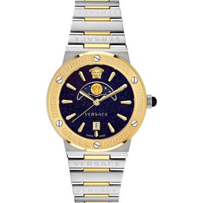 Versace Greca Logo Moonphase VE7G00223 Horloge - Staal - Multi - Ø 38 mm