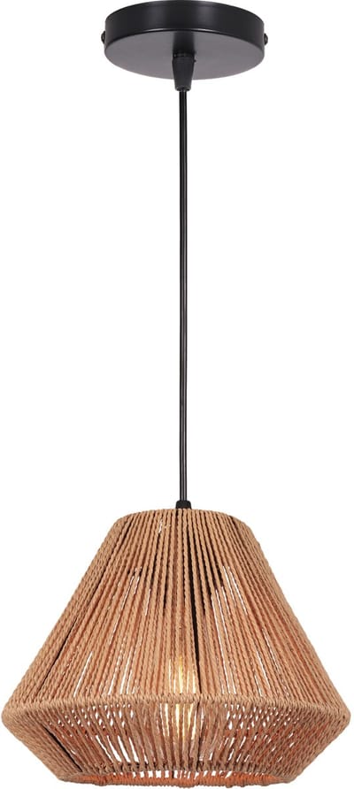 Hanglamp Boho Slaapkamer Kroonluchter Geweven E27 Plafondlamp voor Woonkamer Keuken Hal