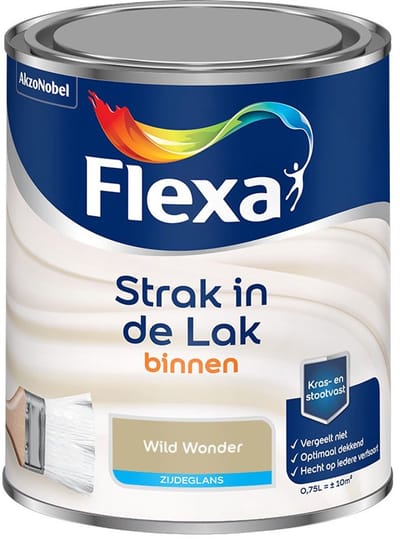 Flexa - Strak In De Lak Binnenlak Zijdeglans - Wild Wonder - Mengverf - 750 Ml