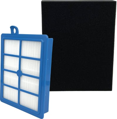 Multaparts® filterset (HEPA & schuimfilter) geschikt voor AEG LX7, LX8 series | Alternatief voor origineel EFH12, FC8031, AFS1W (HEPA) & 1184255014 (schuimfilter)