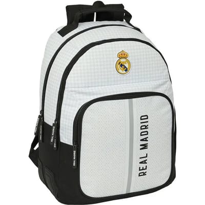 Real Madrid - Rugzak - 3 vakken - laptopvak - Wit