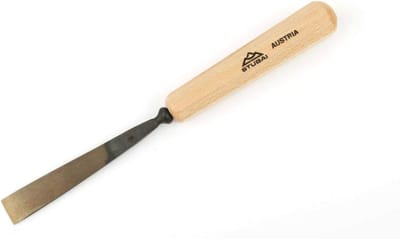 Houtsnijbeitel V-vorm - Graveerbeitel Metaal - Houtbewerking Precisie - Geslepen Snede - 2 mm - Goud Beige