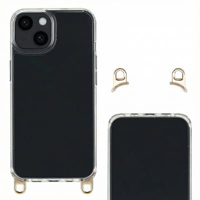 Selencia Hoesje met Afneembare Haakjes voor Koord - Geschikt voor Apple iPhone 13