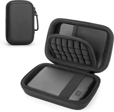 Draagbare EVA Hard Shell Tas voor 2.5 Inch Externe Harde Schijf, Beschermhoes voor HDD, Waterdicht en Schokbestendig