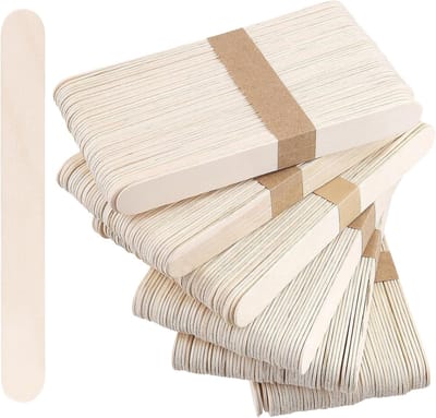 300 Stuks 15cm Houten Lollipop Stokken - Jumbo Popsicle Stokken voor Creatieve Projecten en Ambachten