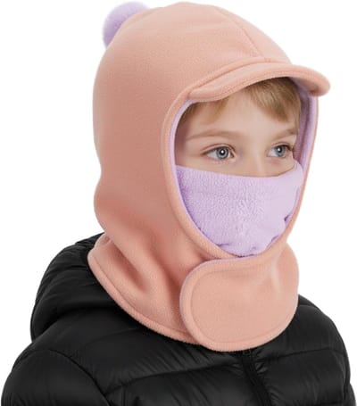 Thermische Balaclava voor Kinderen, Winddicht Ski Masker met Nekbescherming, Fleece Muts voor Koude Weer, Warm en Comfortabel voor Jongens en Meisjes