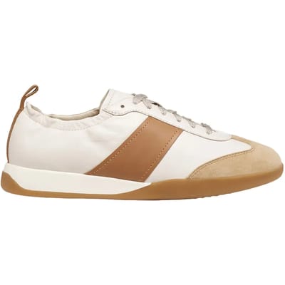 Geox Sneakers D Maryemy - Leren Lage sneakers - Beige - Maat 38