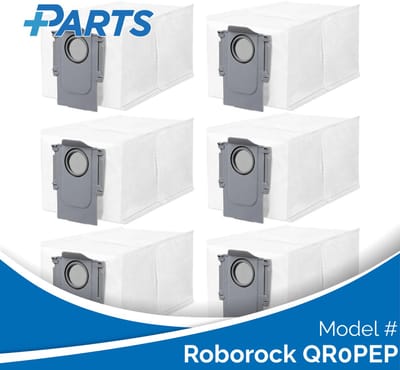 Roborock QR0PEP Stofzakken (6 Stuks, Plus.Parts® alternatief voor 8.02.0239)