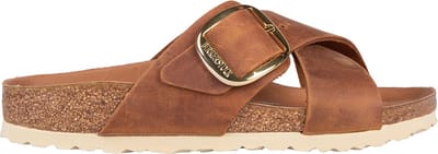 Birkenstock Siena Big Buckle Slippers - Dames - Cognac - Maat 37
