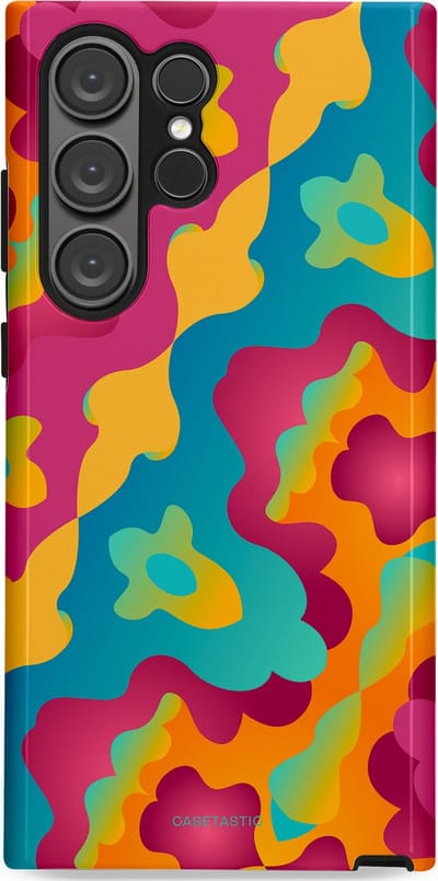 Casetastic Hoesje Geschikt voor Samsung S23 Ultra - Stijlvolle Beschermende Duo-layer Case - Vlektastisch