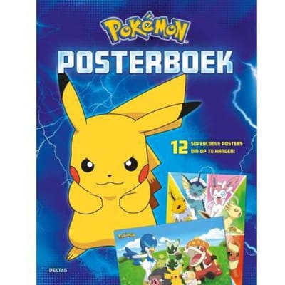 Deltas Pokémon posterboek Educatieve boeken (spelletjes en raadsels) Posters & Kaders