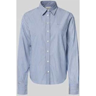 Regular fit blouse met labelstitching