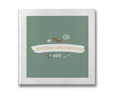 Maan Amsterdam Adresboek en wachtwoordenboek - Mijn adressen & wachtwoorden - 15 x 15 cm
