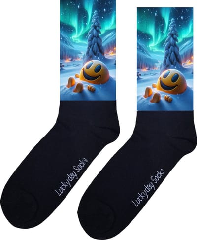 Smiley - Opkikker - Grappige sokken - Valentijn cadeau - Verjaardagscadeau - Sneeuw - Engel - Sint cadeau - Leuke sokken - Vrolijke sokken - Cadeautje - Grappig cadeau - Kerst Sokken - Vaderdag - Moederdag - Kerstcadeau - Socks maken Happy - 37-44