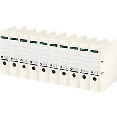 LEITZ® ordner 1007/1008, A4, rugbreedte 80 mm, 10 stuks, wit