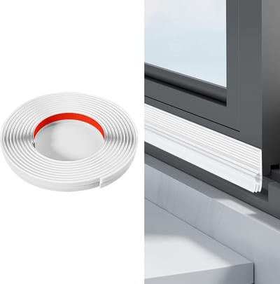 Isolerende Deuronderzijde 100 cm, Dichtstrip voor Voordeur, Geluidsisolatie, Temperatuurbehoud, Stof- en Koudewering, Muis- en Insectenbescherming (Wit)