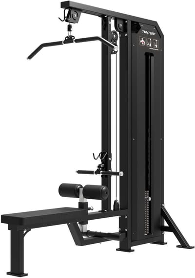 Tunturi Platinum Dual Lat Pulldown/Low row Krachtstation - Fitnessapparaat - Pin loaded homegym - V-series