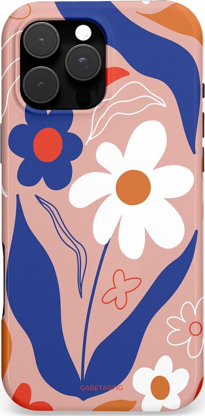 Casetastic Hoesje Geschikt voor Apple iPhone 16 Pro Max Magsafe - Stijlvolle Beschermende Duo-layer Case - Eenvoud in bloei