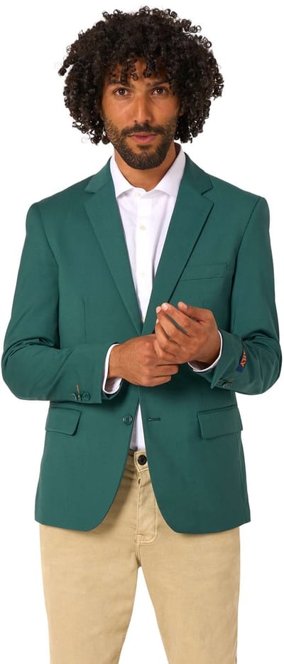 Opposuits Daily Mannen Blazer - Heren Jasje - Daily Posy Green - Groen - Maat EU 46