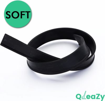 3x Soft Rubber voor trekker Zeem professioneel 35cm Raamwisser Vensterwisser - STREEPLOOS uw raam schoon - QleaZy
