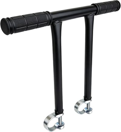 Kinderwagen Stuur - Duwgreep Verhoger - Comfortabel Wandelen - Gereedschapsloze Montage - 22-38mm - Zwart