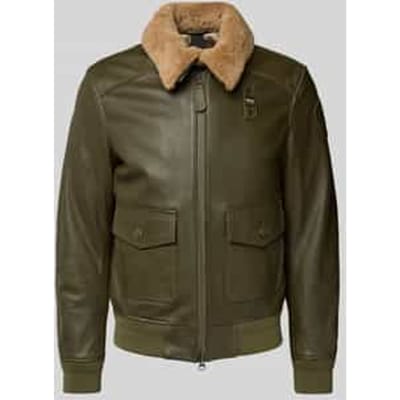 Leren jack met klepzakken, model 'CHEITON'