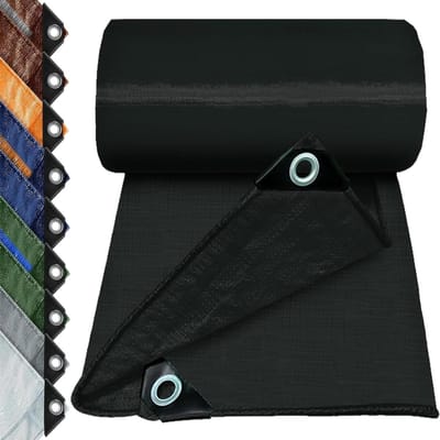 Waterdicht Afdekzeil - Beschermhoes Zeil - Buiten Beschermen - Dubbelzijdig Gecoat - 400 x 800 cm - Zwart
