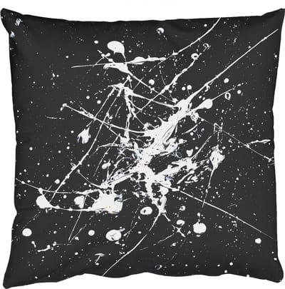 Sierkussens - Kussentjes Woonkamer - 50x50 cm - Verfspatten - Wit - Abstract - Explosie