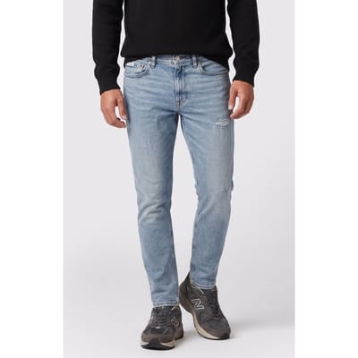 Calvin Klein Slim Tapered Jeans Tattered Mirage Taglia: W32L30 | Jeans Slim Fit Outlet | Uomo