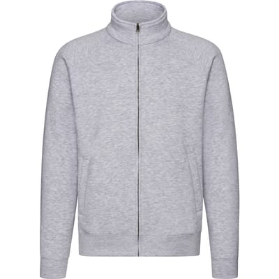 Fruit of the Loom Sweatjack Heren Premium (Heide Grijs)
