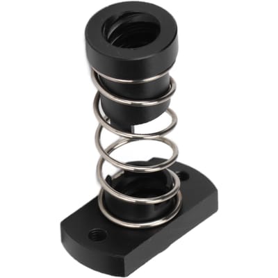 Écrou à ressort anti-jeu T8 Très précis Stable Fonctionnement plus fluide Accessoires pour imprimante tridimensionnelle 8 mm Fraisage black