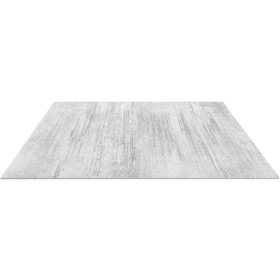 Groot Vloerkleed 10x14 ft Antislip en Scheurbestendig Vloermat Modern Grijs