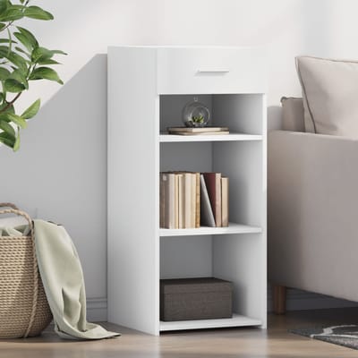 vidaXL - Dressoir - 40x42,5x93 - cm - bewerkt - hout - wit