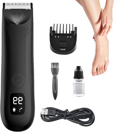 Baardtrimmer Elektrisch - Haarscheerapparaat Mannen - Persoonlijke Verzorging - Verstelbare Lengte - 4 Lengte Beschermers - Zwart