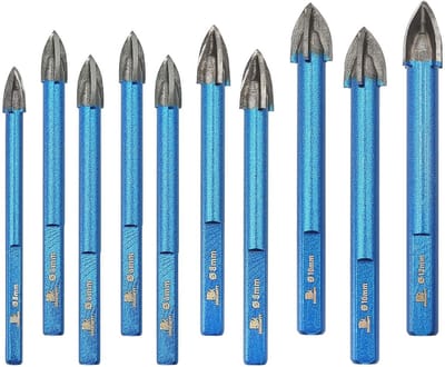 Metselwerk Boor Set voor Keramische Tegels, Glas en Baksteen - Diamant Gaatjes voor Doe-Het-Zelf en Bouwprojecten