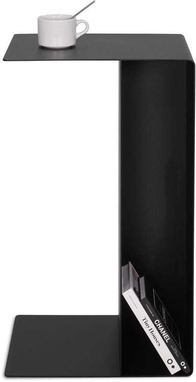 Spinder Design banktafel Slide HIGH - Zwart - Staal