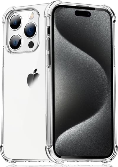 Shockproof Hoesje geschikt voor iPhone 15 Pro - Geschikt voor iPhone 15 Pro Shockproof Hoesje - Transparant