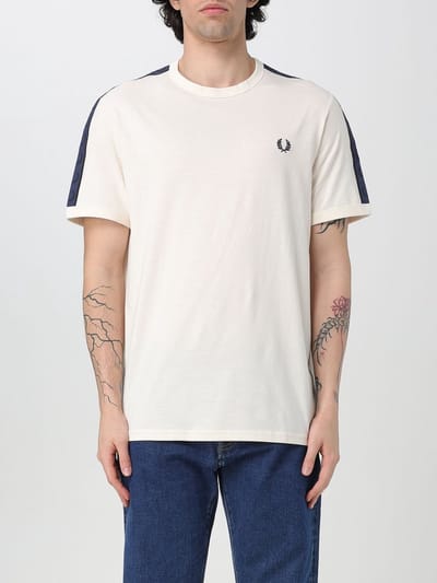 Contrast Taping TShirt - Beige T-Shirts