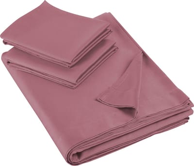 De Witte Lietaer Lakenset Olivia - Tweepersoons - 280 x 280 cm - Roze - Satijnkatoen