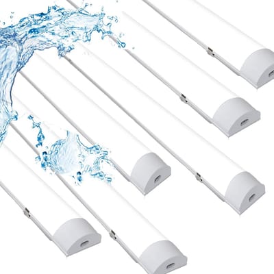 Ultraslim LED-buis 150 cm, 48W, waterdicht, 3600 lm, verlichting voor garage, kantoor, IP65, 6 stuks